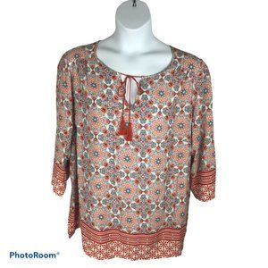 Lucy & Laurel Womens Blouse Size 1x